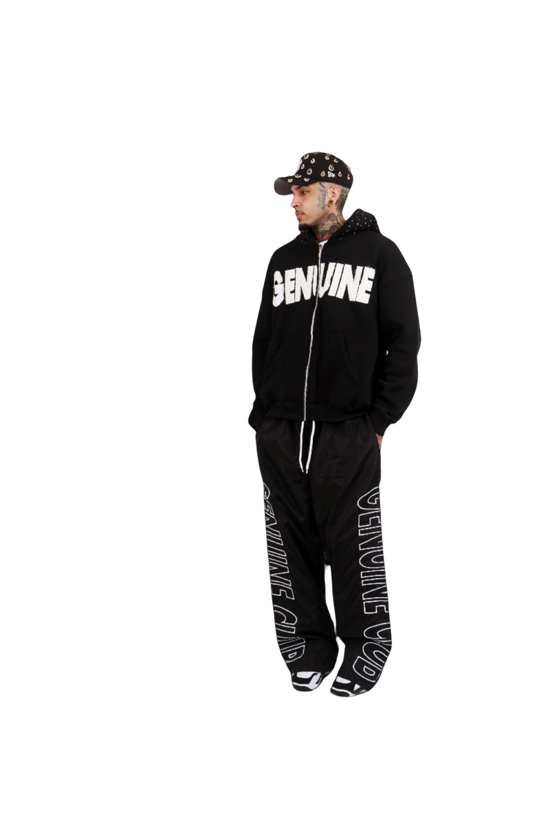 Rhinestone Distressed Genuine Hoodie